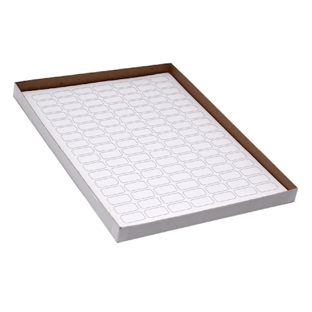 Globe Scientific Label Sheets, Cryo, 24x13mm, for 0.5mL Tubes, 20 Sheets, 119 Labels per Sheet, White, 2380PK LCS-24X13W